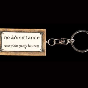 Lord of the Rings Key Ring No Admittance 6 cm